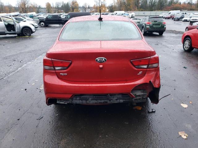 3KPA24AD9LE295649 - 2020 KIA RIO LX RED photo 6