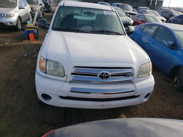 5TBKT44104S449815 - 2004 TOYOTA TUNDRA SR5 WHITE photo 5