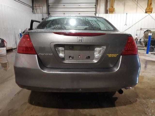 1HGCM56796A064545 - 2006 HONDA ACCORD EX GRAY photo 6