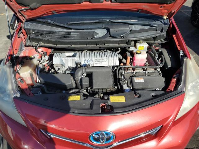 JTDZN3EU3D3255445 - 2013 TOYOTA PRIUS V BROWN photo 11