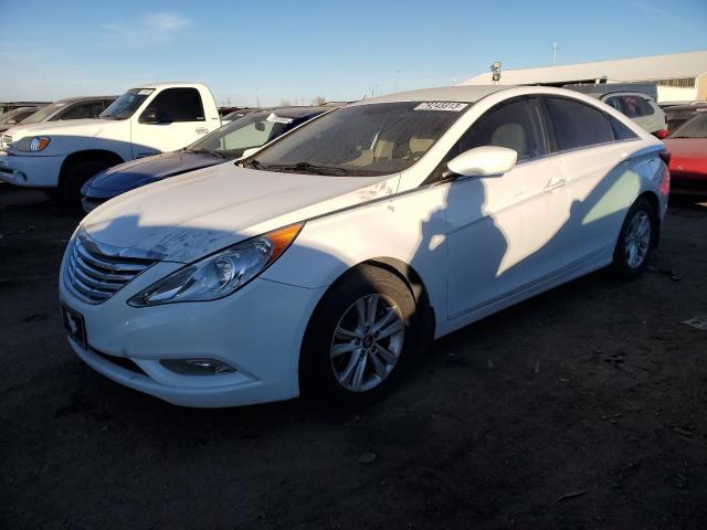 5NPEB4AC0DH765718 - 2013 HYUNDAI SONATA GLS WHITE photo 1