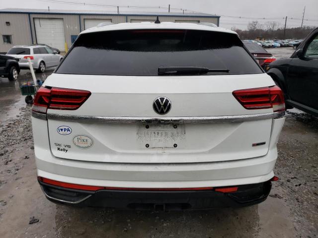 1V21E2CA3LC212530 - 2020 VOLKSWAGEN ATLAS CROS SE WHITE photo 6