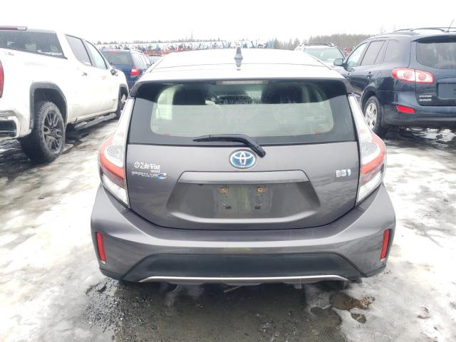 JTDKDTB30J1619117 - 2018 TOYOTA PRIUS C GRAY photo 6