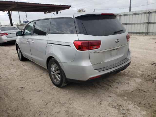 KNDMB5C15K6539999 - 2019 KIA SEDONA LX SILVER photo 2