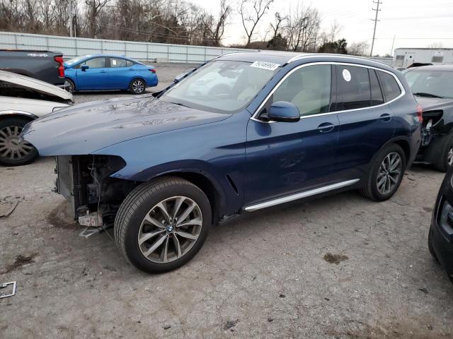 5UXTR9C50KLP95260 - 2019 BMW X3 XDRIVE30I BLUE photo 1