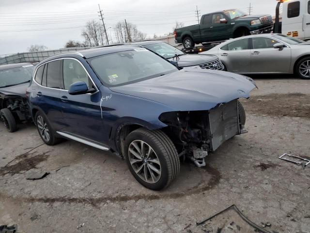 5UXTR9C50KLP95260 - 2019 BMW X3 XDRIVE30I BLUE photo 4