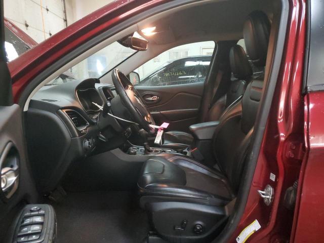 1C4PJMBX8KD390273 - 2019 JEEP CHEROKEE TRAILHAWK ბურგუნდია ფოტო 7