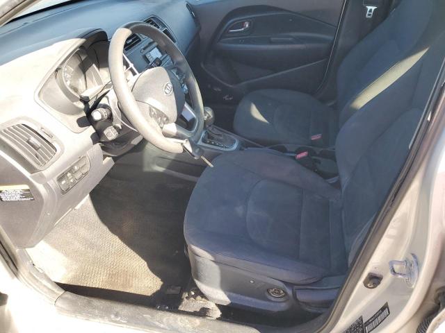 KNADM4A37C6085939 - 2012 KIA RIO LX SILVER photo 7