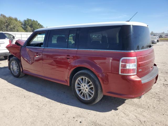 2FMGK5C81EBD24518 - 2014 FORD FLEX SEL RED photo 2