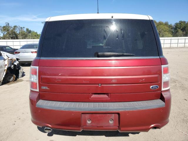 2FMGK5C81EBD24518 - 2014 FORD FLEX SEL RED photo 6