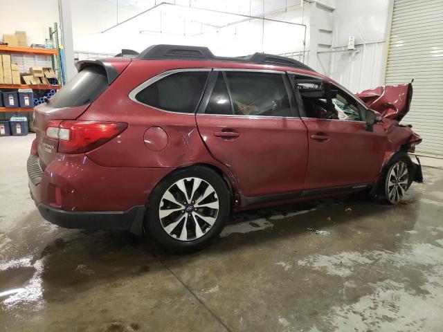 4S4BSANC7H3249168 - 2017 SUBARU OUTBACK 2.5I LIMITED MAROON photo 3