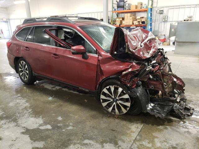 4S4BSANC7H3249168 - 2017 SUBARU OUTBACK 2.5I LIMITED MAROON photo 4