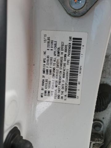 1HGCR2F35GA089411 - 2016 HONDA ACCORD LX WHITE photo 12