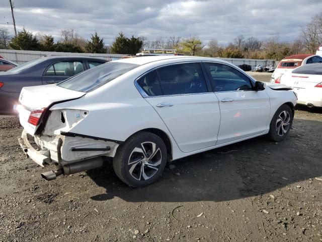 1HGCR2F35GA089411 - 2016 HONDA ACCORD LX WHITE photo 3