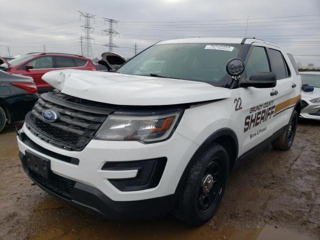 1FM5K8AR4KGB28291 - 2019 FORD EXPLORER POLICE INTERCEPTOR 白色 照片 1