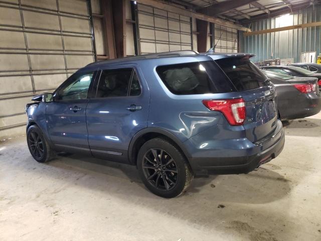 1FM5K8D88JGA40734 - 2018 FORD EXPLORER XLT BLUE photo 2