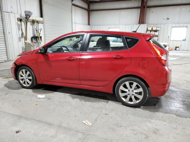 KMHCU5AE2EU185222 - 2014 HYUNDAI ACCENT GLS RED photo 2