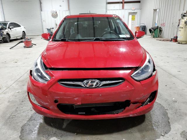 KMHCU5AE2EU185222 - 2014 HYUNDAI ACCENT GLS RED photo 5