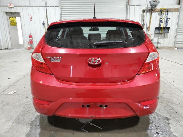 KMHCU5AE2EU185222 - 2014 HYUNDAI ACCENT GLS RED photo 6