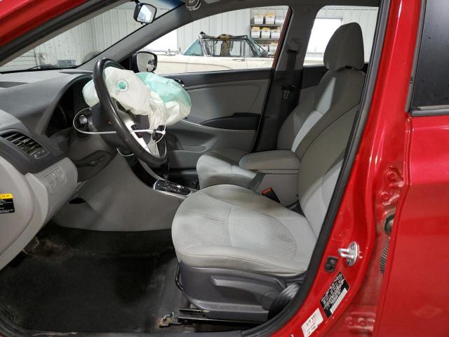 KMHCU5AE2EU185222 - 2014 HYUNDAI ACCENT GLS RED photo 7