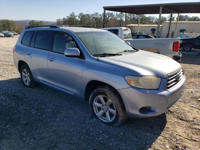 JTEES41A982040409 - 2008 TOYOTA HIGHLANDER BLUE photo 4