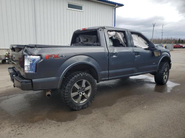 1FTEW1EP5FFA92759 - 2015 FORD F150 SUPERCREW GRAY photo 3