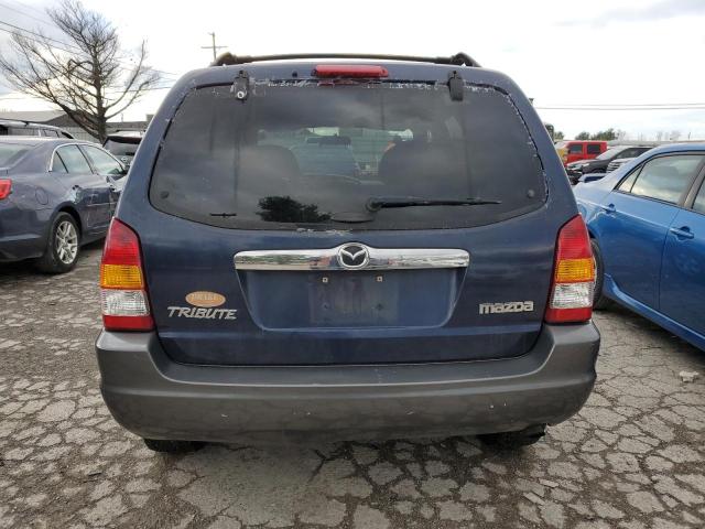 4F2YZ94154KM25532 - 2004 MAZDA TRIBUTE LX BLUE photo 6