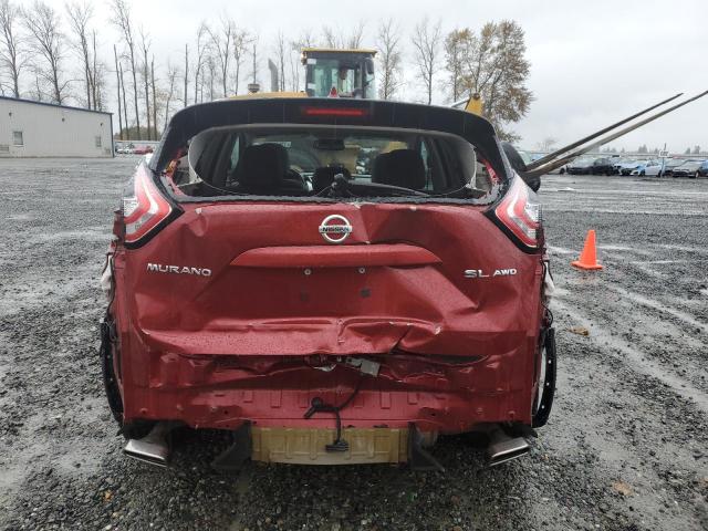 5N1AZ2MH1HN149100 - 2017 NISSAN MURANO S RED photo 6