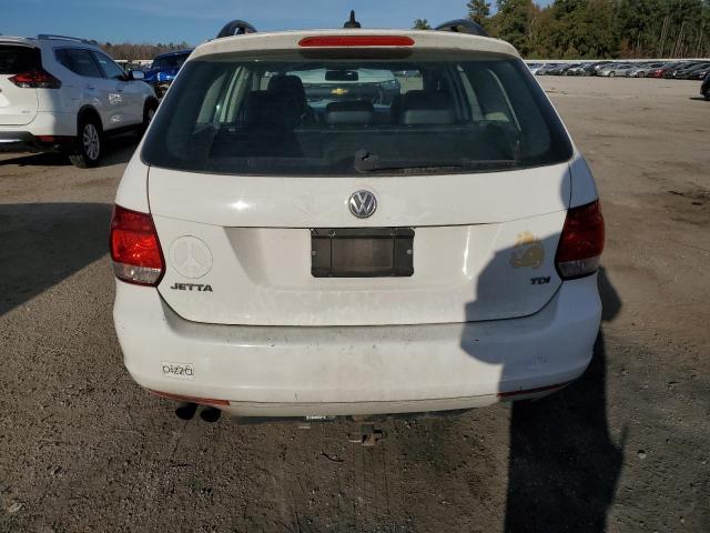 3VWPL7AJ2DM637686 - 2013 VOLKSWAGEN JETTA TDI WHITE photo 6