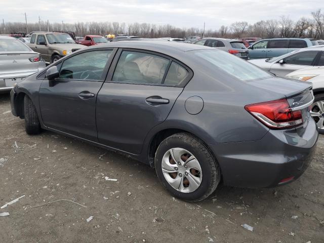 19XFB2F50DE272676 - 2013 HONDA CIVIC LX GRAY photo 2