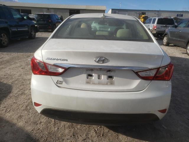 5NPEB4AC4EH848635 - 2014 HYUNDAI SONATA GLS WHITE photo 6