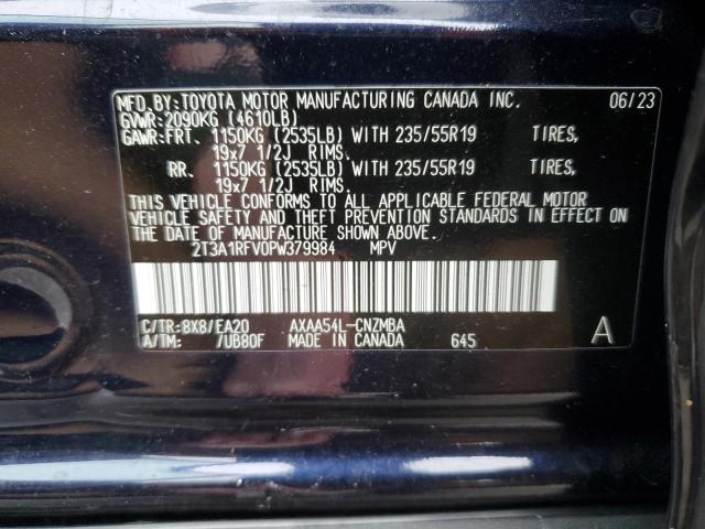 2T3A1RFV0PW379984 - 2023 TOYOTA RAV4 XLE PREMIUM BLUE photo 12