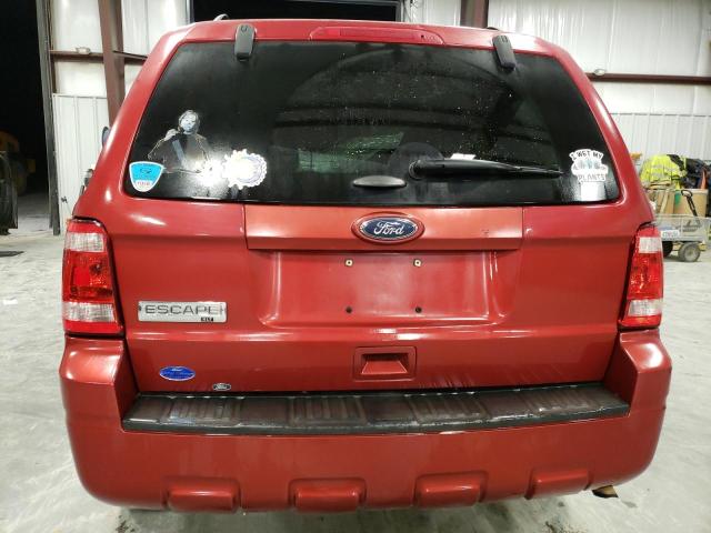 1FMCU0D71CKA78512 - 2012 FORD ESCAPE XLT RED photo 6