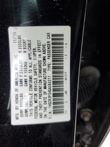 1HGCR2F54GA065277 - 2016 HONDA ACCORD SPORT BLACK photo 13