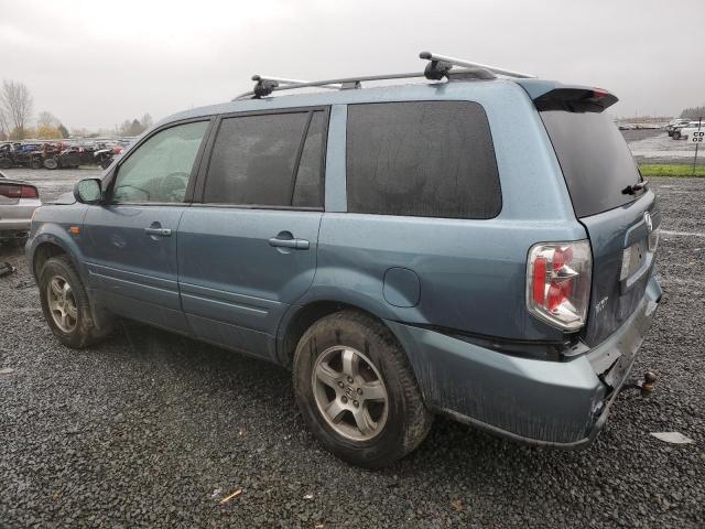 5FNYF28516B030454 - 2006 HONDA PILOT EX BLUE photo 2