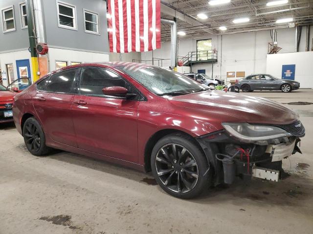 1C3CCCBB7FN624463 - 2015 CHRYSLER 200 S BURGUNDY photo 4