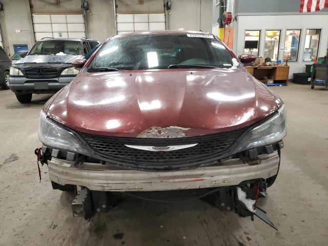 1C3CCCBB7FN624463 - 2015 CHRYSLER 200 S BURGUNDY photo 5