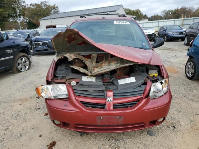 2D4GP44L46R697115 - 2006 DODGE GRAND CARA SXT MAROON photo 5