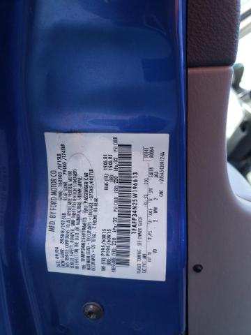 1FAFP34N25W196613 - 2005 FORD FOCUS ZX4 BLUE photo 13