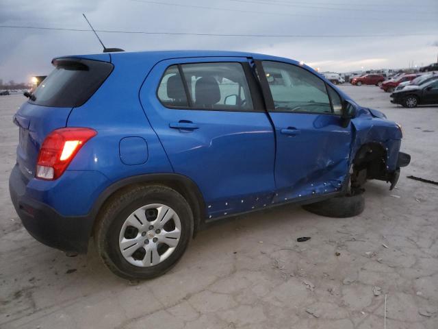 KL7CJKSB4GB756883 - 2016 CHEVROLET TRAX LS BLUE photo 3