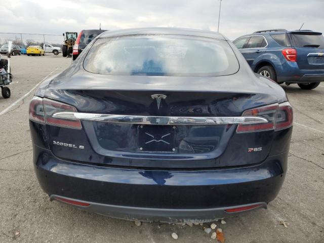 5YJSA1H16EFP45756 - 2014 TESLA MODEL S Mavi foto 6