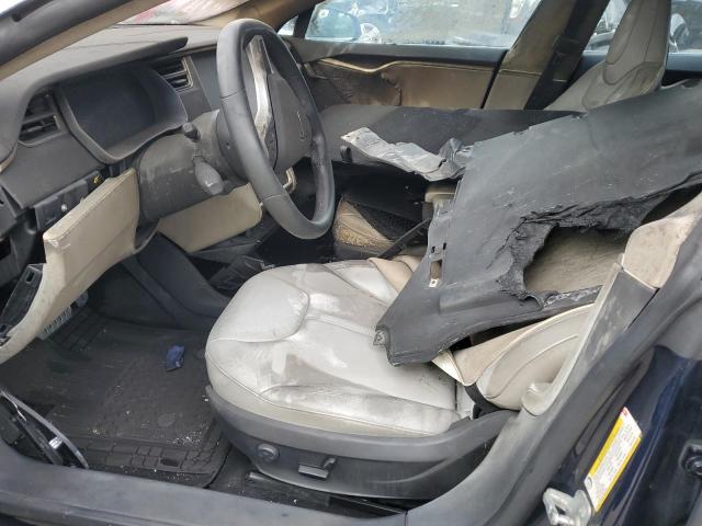 5YJSA1H16EFP45756 - 2014 TESLA MODEL S Mavi foto 7