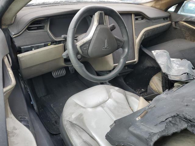 5YJSA1H16EFP45756 - 2014 TESLA MODEL S Mavi foto 8