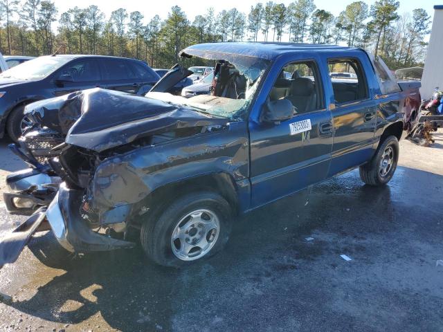 3GNEC12T74G185621 - 2004 CHEVROLET AVALANCHE C1500 BLUE photo 1