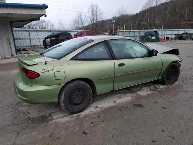 1G1JC124027295797 - 2002 CHEVROLET CAVALIER GREEN photo 3