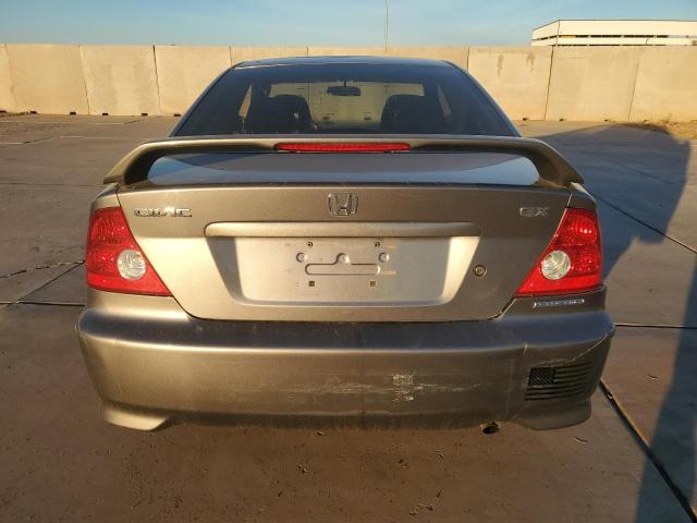 1HGEM22955L007292 - 2005 HONDA CIVIC EX GRAY photo 6