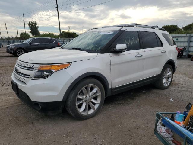 1FM5K7F89DGA01663 - 2013 FORD EXPLORER LIMITED WHITE photo 1