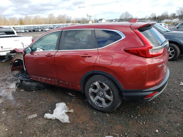 2HKRW2H59JH659037 - 2018 HONDA CR-V EX RED photo 2