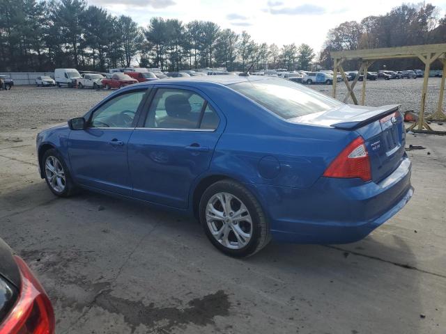 3FAHP0HA9CR250939 - 2012 FORD FUSION SE BLUE photo 2