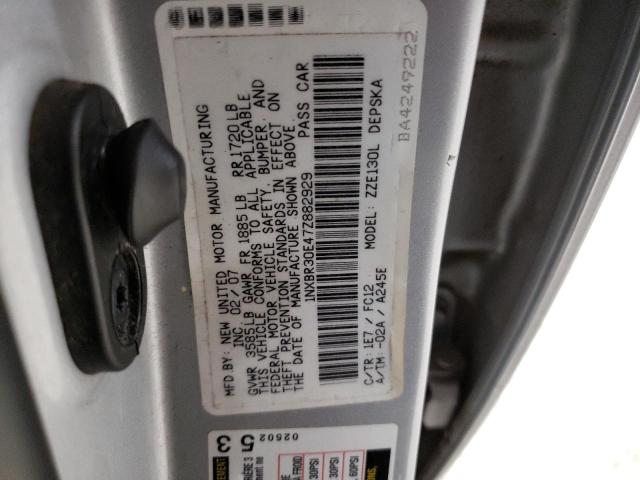 1NXBR30E47Z882929 - 2007 TOYOTA COROLLA CE SILVER photo 12